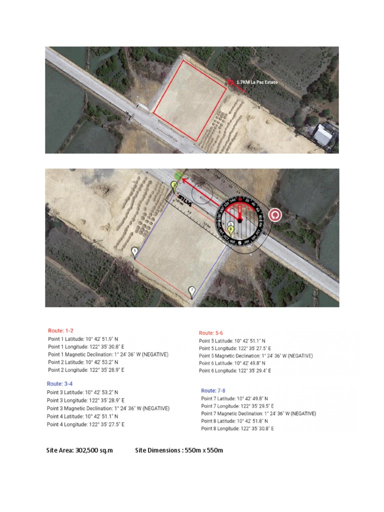 Site Area: 302,500 SQ.M Site Dimensions: 550m X 550m | PDF