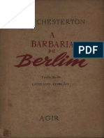 G K Chesterton A Barbaria de Berlim PDF