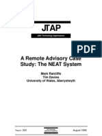 A Remote Advisory Case Study: The NEAT System: Mark Ratcliffe Tim Davies University of Wales, Aberystwyth