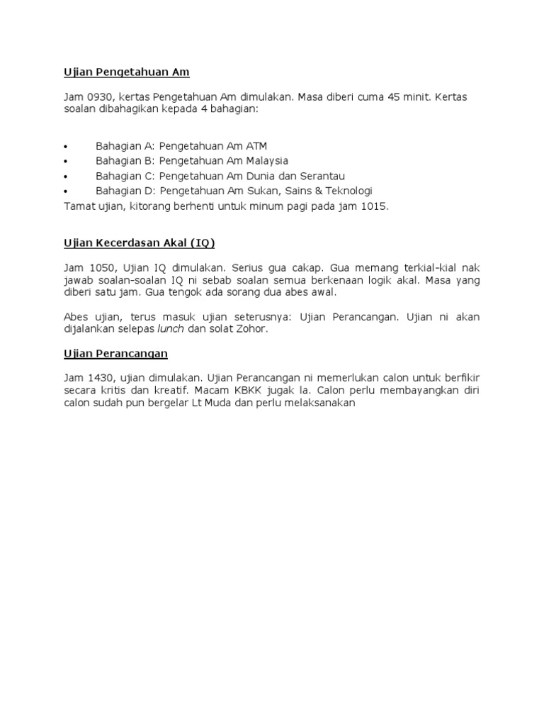 Soalan Uji Minda Pengetahuan Am Slaiyfa
