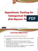 Chi-Square Test for Categorical Data