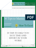 0HowToExcel Ebook - 50 Tips To Master Excel 2017-04-23