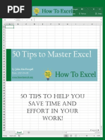 0HowToExcel Ebook - 50 Tips To Master Excel 2017-04-23