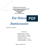 Valores Institucionales