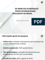Embratur Pesquisa de Impactos Economicos Dos Eventos Internacionais Realizados No Brasil FINAL 25-09-2014