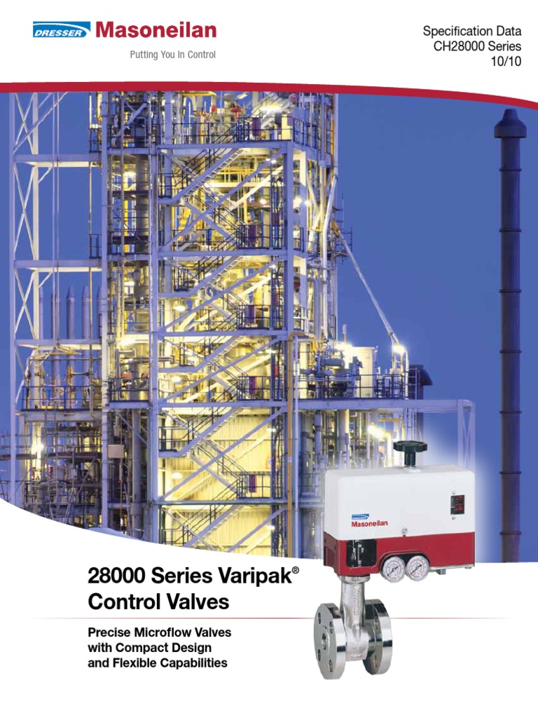 Masoneilan 28000 Series Control Valves Specification Data PDF Valve