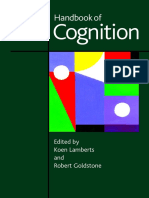 Handbook of Cognition Edited by KOEN LAMBERTS and ROBERT L. GOLDSTONE 2005