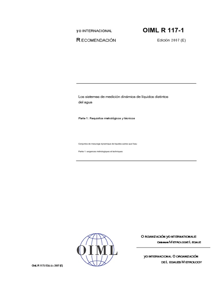 R117-1-E07 en Es | PDF | Medición | Metrología