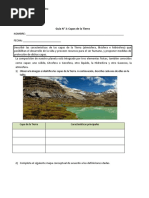Guía #1 Capas de La Tierra 6° Básico