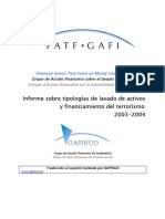 Tipologias GAFI 2004-2005