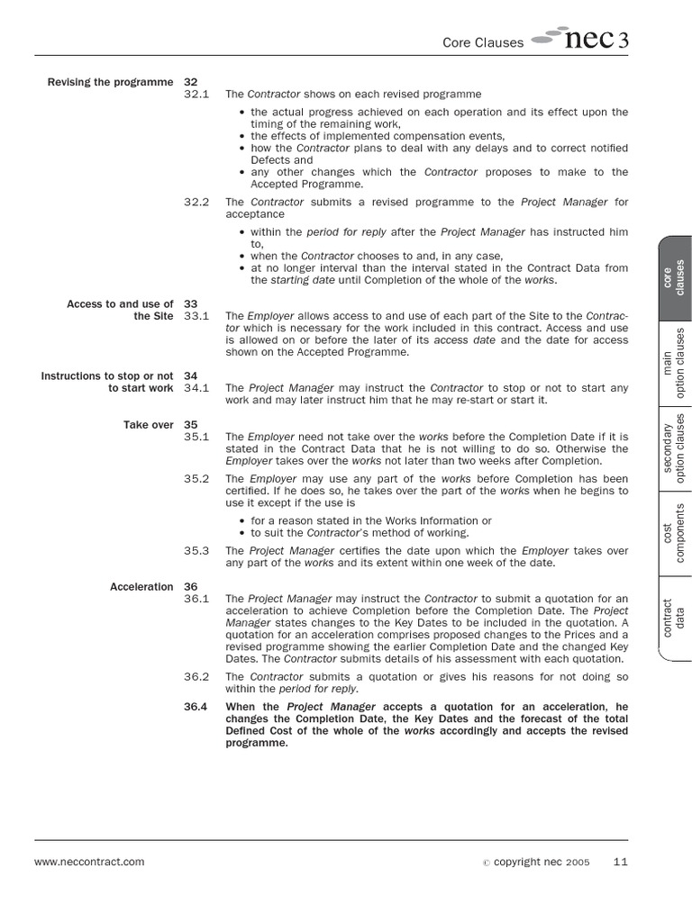 Engineering and Construction Contract Option E PDF | PDF | General ...