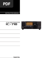 Icom IC 718 Instruction Manual