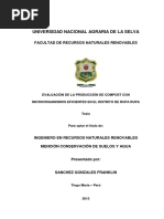 Evaluacion de La Produccion de Compost Con em en El Distrito de Rupa Rupa
