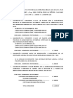 Relación de Proyectos y Honorarios Profesionales Ejecutados Por Arq