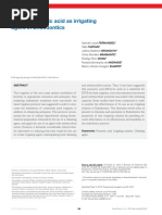 Use of Peracetic Acid As Irrigating Agent in Endodontics