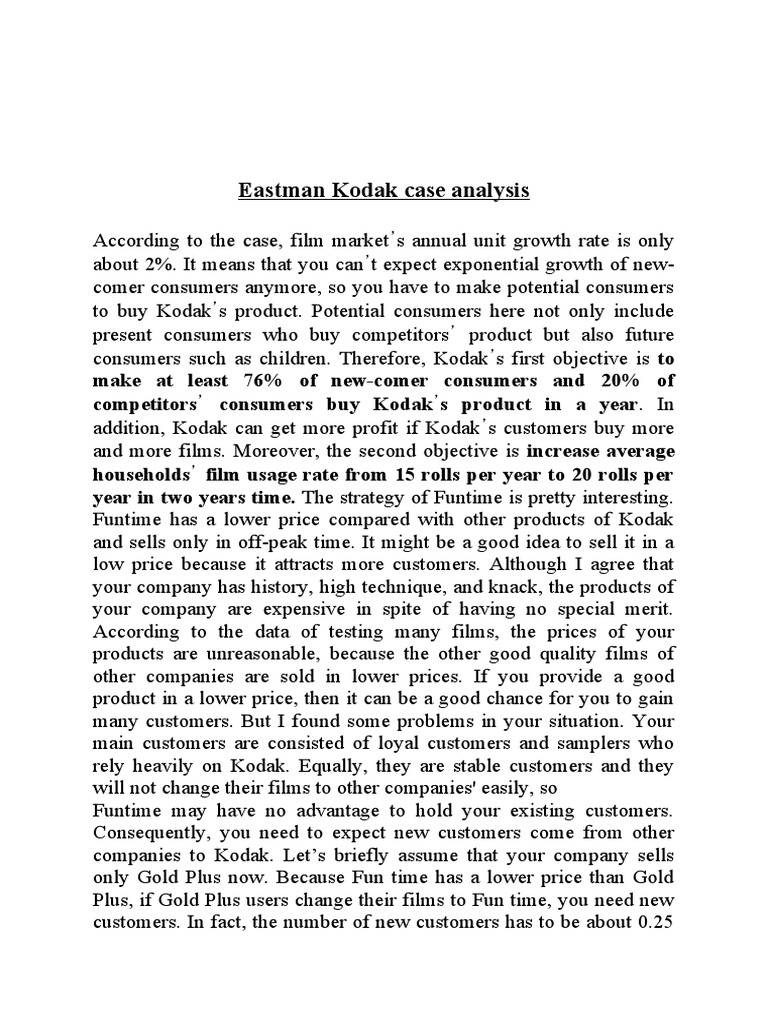 Kodak company case study picture