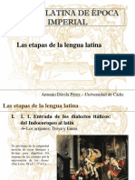 Etapas de La Lengua Latina