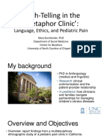 Truth-Telling in The Metaphor Clinic':: Language, Ethics, and Pediatric Pain