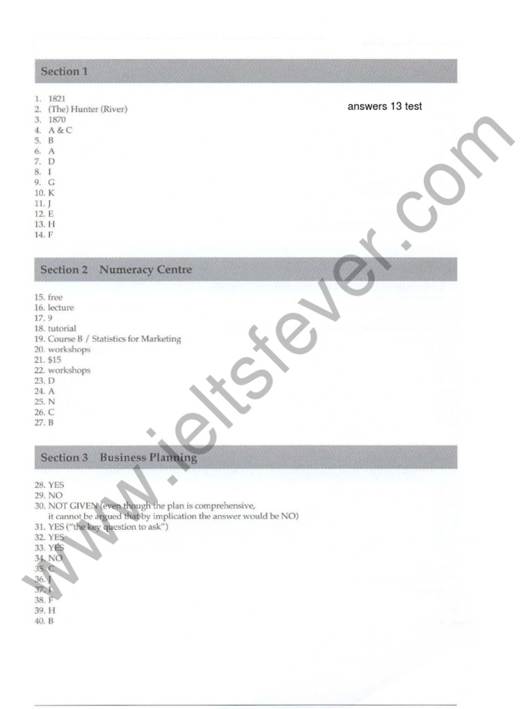 Ieltsfever General Reading Test 8 Answers Having A Lovely Time