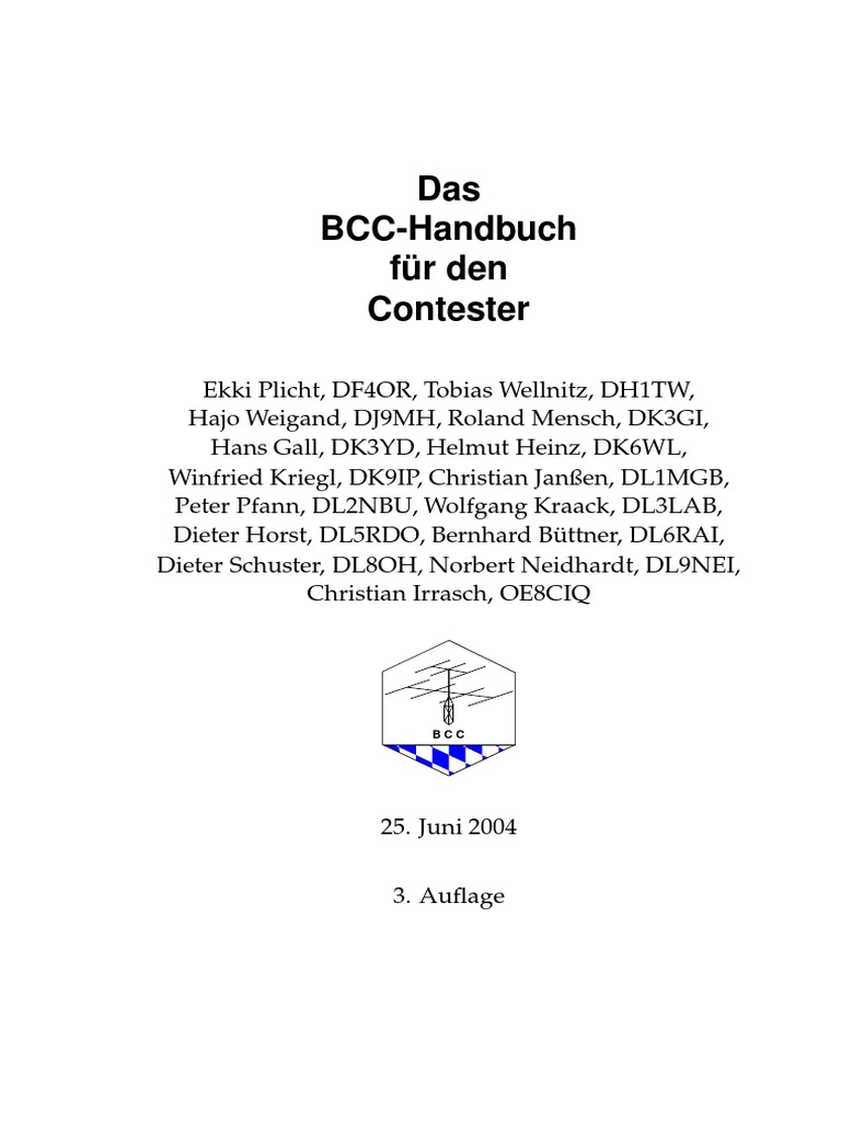 Contest Hand Buch