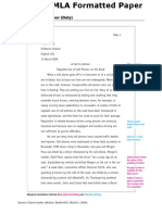 Hacker-Sample MLA Formatted Paper