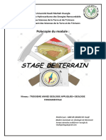  Stage de Terrain Géologie