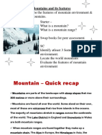 Mountains and Its Features - U