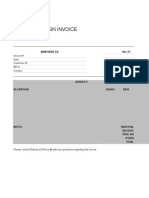 Graphic Design Invoice Template