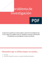 El Problema de Investigación