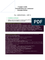 Compte Rendu TP 2 Docker - Ameur Bilel - Sirt A