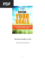 Achieving Your Goals in Life