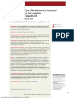 Effect of a Single Dose of Oral Opioid and Nonopioid Analgesics on Acute Extremity Pain in the Emergency Department