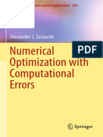 Numerical Optimization With Computational Errors