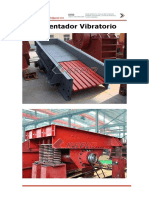 Alimentador vibratorio  para transporte materiales