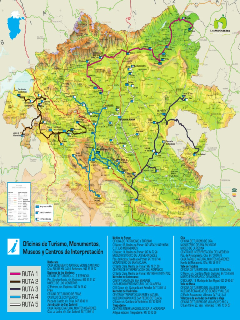 Mapa Turístico de Las Merindades | PDF | Museología | Estilos ...