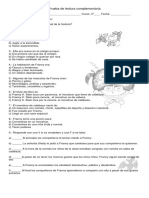 Prueba de Lectura Complementaria Franny y El Mostruo Calabaza