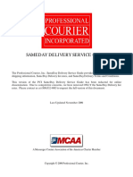 Sameday Delivery Service Guide: A Messenger Courier Association of The Americas Charter Member