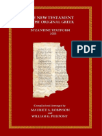 _NT Original Greek Byzantine Textform - 2005 Chilton Book Publishing