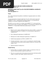 AASHTO C142 Test for Aggregate Quality | PDF | Specification (Technical ...