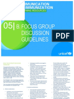 Focus Group Discussion Guidelines