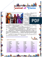 The Carnival of Venice Reading Comprehension Reading Comprehension Exercises 104642