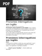 Pronomes Interrogativos Em Inglês