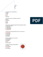 Soal Biologi Sistem Gerak