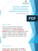 Sosialisasi Jaminan Kesehatan Nasional Dan Bpjs Kesehatan