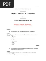 Higher Certificate in Computing: Semester 2 Examinations 2010