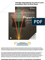 Cambridge International As and A Level Physics Coursebook With CD Rom PDF