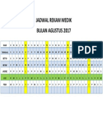 Jadwal Rekam Medik Bulan Agustus 2017