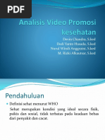 Analisis Video Promosi Kesehatan Cuci Tangan