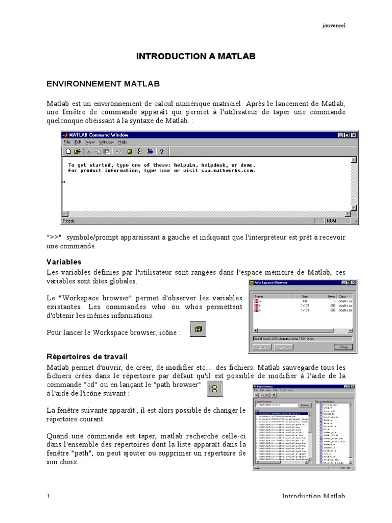 Introduction A Matlab PDF | PDF | Ordinateurs