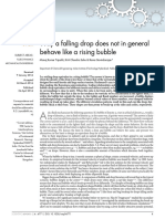 Tripathi Et Al, 2014, Why A Falling Drop Does Not in General Behave Like A Rising Bubble PDF